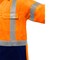 Bisley ANSI Type R Class 3 Long Sleeve Work Shirt with Navy Bottom 313M6491H-ON/3X - alternate 2