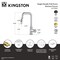 Kingston Brass Single-Handle Pull-Down Kitchen Faucet, Polished Chrome LS2731RKZ - alternate 2