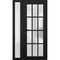 Vdomdoors Front Exterior Prehung FiberGlass Door Frosted Glass / Manux 8312 Matte Black / Sidelight Exterior MANUX8312EXD-BLK-W36+14 x H80-RH - alternate 3