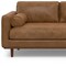Homeroots 102" Brown Leather Sofa 641037 - alternate 3