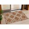 Homeroots 3' X 5' Brown And Ivory Geometric Washable Indoor Outdoor Area Rug 593780 - alternate 1