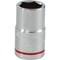Channellock 1/2'' Drive 9/16'' 6-Point Shallow Standard Socket 302762 - alternate 1