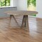 Homeroots 60" Brown Rounded Solid Wood Pedestal Base Dining Table 380461 - alternate 5