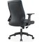 Leisuremod Brio Modern Office Chair with Adjustable Swivel Cotton Upholstered Task Chair BO60BU - alternate 5