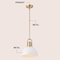 Jonathan Y Zane 9.5 in. 1-Light Modern Farmhouse Industrial Metal Dome LED Pendant, White/Brass Gold JYL9573D - alternate 8