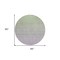 Homeroots 8' Artichoke Green And Lavender Round Ombre Washable Indoor Outdoor Area Rug 588974 - alternate 5