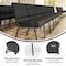 Flash Furniture Hercules Church Chair, Gray Back, 21-1/4 in W 25" L 33" H, Fabric Seat FD-CH0221-4-SV-DKGY-GG - alternate 6