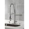 Kingston Brass Single-Handle Deck-Mount Pre-Rinse Kitchen Faucet with Pot Filler, Brushed Nickel LS8508DL - alternate 2