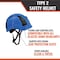 Malta Dynamics Safety Helmet, Acrylonitrile Butadiene Styrene (ABS), Ratchet, Blue HTBL2000 - alternate 6