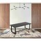 Homeroots 87" Black Rectangular Solid Manufactured Wood And Iron Dining Table 486034 - alternate 6