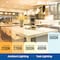 Bulbrite LED Filament, 8.5 Watt Dimmable A19 Light Bulb, Milky Glass Finish, E26 Base, 5000K, 800 Lumens, 4PK 862072 - alternate 4