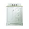 James Martin Vanities De Soto 30" Single Vanity, Bright White, w/ 3 CM Tajnar Eclos Top 825-V30-BW-3TJR - alternate 1
