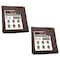 Mytee Products 2 Pack 10'x12ft Dark Brown Canvas Tarp 12oz Water Resistant Heavy Duty Tarps, 2PK CT10-12-DBx2 - alternate 1