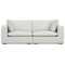 Homeroots 88" Gray Fabric Modular Sofa With Brown Legs 641018 - alternate 1