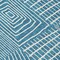 Homeroots 8' Teal Blue And Ivory Round Geometric Washable Indoor Outdoor Area Rug 596976 - alternate 6