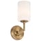 Nuvo Liam, 1 Light Vanity, Burnished Brass, White Opal Glass 60/8201 - alternate 3
