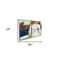 Homeroots Set Of Two Mod Abstract Blue And Ivory Gold Floater Frame Painting Wall Art, 2PK 548992 - alternate 3