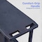 Luxor Utility Cart with Lipped Plastic Shelves, Thermoplastic Resin, 200 lb Load Capacity, 2 Shelves WT26 - alternate 8