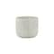 Homeroots Light Gray Cement 39 Ounce Striped Round Distressed Pot Planter 487441 - alternate 1