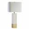 Jonathan Y Jeffrey 29" Metal/Marble LED Table Lamp, Brass Gold/White JYL5009A - alternate 4