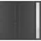 Vdomdoors Front Exterior Prehung Metal-Plastic Double Doors / MANUX 8111 Antracite / Sidelite Exterior Window MANUX8111DEXD-ANT-RH-W72+12xH80 - alternate 1