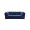 Homeroots 74in Blue And Gold Velvet Loveseat 480899 - alternate 3