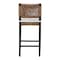 Bali & Pari Alise Handwoven Seagrass Bar Stool with Mahogany Wood Frame 260-14242-ZORO - alternate 4