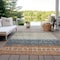 Homeroots 10' X 14' Brown Blue And Beige Southwestern Washable Indoor Outdoor Area Rug 605126 - alternate 5