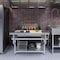 Amgood 30 in. x 48 in. Stainless Steel Equipment Stand w/13.5 in. x 49 in. Adjustable Work Surface ES-3048+ASWS-Z - alternate 4
