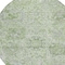Homeroots 8' Mint Green And Gray Round Damask Washable Indoor Outdoor Area Rug 603775 - alternate 3