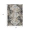 Homeroots 9' X 12' Black And Ivory Geometric Washable Indoor Outdoor Area Rug 631991 - alternate 3