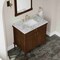 James Martin Vanities Kinnsden 36" Single Vanity, Sable Oak w/ 3 CM Carrara Marble Top D680-V36-SBK-3CAR - alternate 4