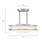 Westinghouse Lauderdale 12in 15W LED Indoor Semi Flush Mount, Color Temp Select, Brushed Nickel, Frosted Acrylic 6136600 - alternate 5