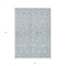 Homeroots 3' X 5' Denim Blue And Ivory Damask Washable Indoor Outdoor Area Rug 595133 - alternate 5