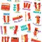 Eureka Bacon Scented Stickers, 80 Per Set, 6PK 650946 - alternate 2