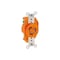 Leviton LockingReceptacle, 20A, 2hp, 250VAC, Orange 2320-IG - alternate 1
