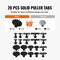Vevor Dent Puller Kit Slide Hammer Dent Puller 13 lbs Auto Body Dent Repair Set, 14PK XPT9021 - alternate 2