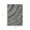 Homeroots 5' X 8' Taupe Charcoal And Ivory Abstract Washable Indoor Outdoor Area Rug 631258 - alternate 5