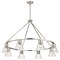 Nuvo Gianna, 8 Light Chandelier, Brushed Nickel Finish, Clear Glass 60/8336 - alternate 3