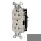 Hubbell Wiring Device-Kellems Straight Blade Receptacle, 5-20R, 20 A, 125V AC, 2 Pole, 3 Wire, Surface Mount, Grounded HBL8300STLA - alternate 2