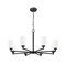 Z-Lite Oren 8-Light Chandelier, 42 in W, Matte Black 7004-8MB - alternate 3