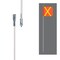 Safetywhips Warning Whip Heavy Duty Whip with Flag, White Whip, Orange Flag, Yellow Reflective X, 72 Length W06-X - alternate 2