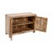 Homeroots 30in Natural Solid Wood Textured Door Accent Cabinet With Two Doors 557028 - alternate 7