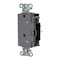 Hubbell Wiring Device-Kellems Straight Blade Receptacle, 5-20R, 20 A, 125V AC, 2 Pole, 3 Wire, Surface Mount, Grounded HBL2162STGYTR - alternate 1
