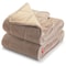 Sunbeam Extra Warm 15 Pound 54" x 73" Weighted Blanket with Arm Slits and Neck Cutout in Beige 2105789 - alternate 1