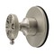 Kingston Brass Single-Handle Six-Way Diverter Valve with Round Trim Kit, Brushed Nickel KS4038RX - alternate 1