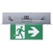 Satco Running Man Green Combo Edge Lit Exit Sign/Emergency Light 120-347V 2HR backup Single/Dual Face Prem 67/550 - alternate 2