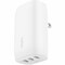 Belkin 3 Port USB-C Wall Charger with PPS 67W - 67 W - White WCC002dqWH - alternate 1