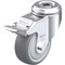 Blickle Kingpin Swivel Caster, TPR, 3-1/8", Brake LKRA-TPA 80KF-FI - alternate 1