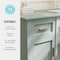 Martha Stewart 22.75 in H, 54 in W X Engineered Wood, Steel, Sage Frame/Polished Brass Hardware ZG-ZP-09-SG-GLD-MS - alternate 3